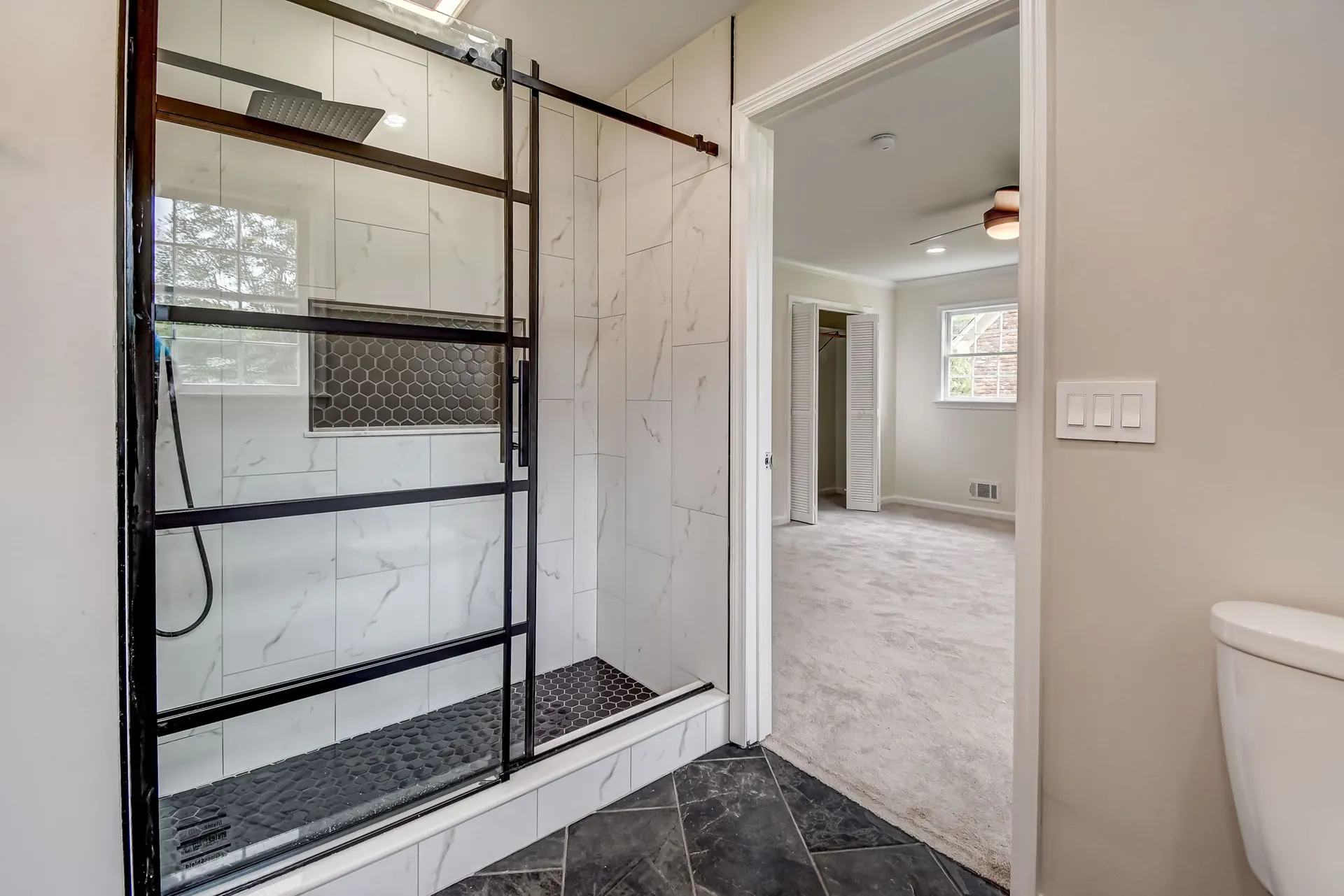 Compact bathroom transformation